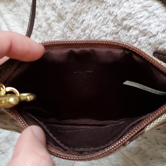 Coach brown canvas signature wristlet - Picture 5 of 6